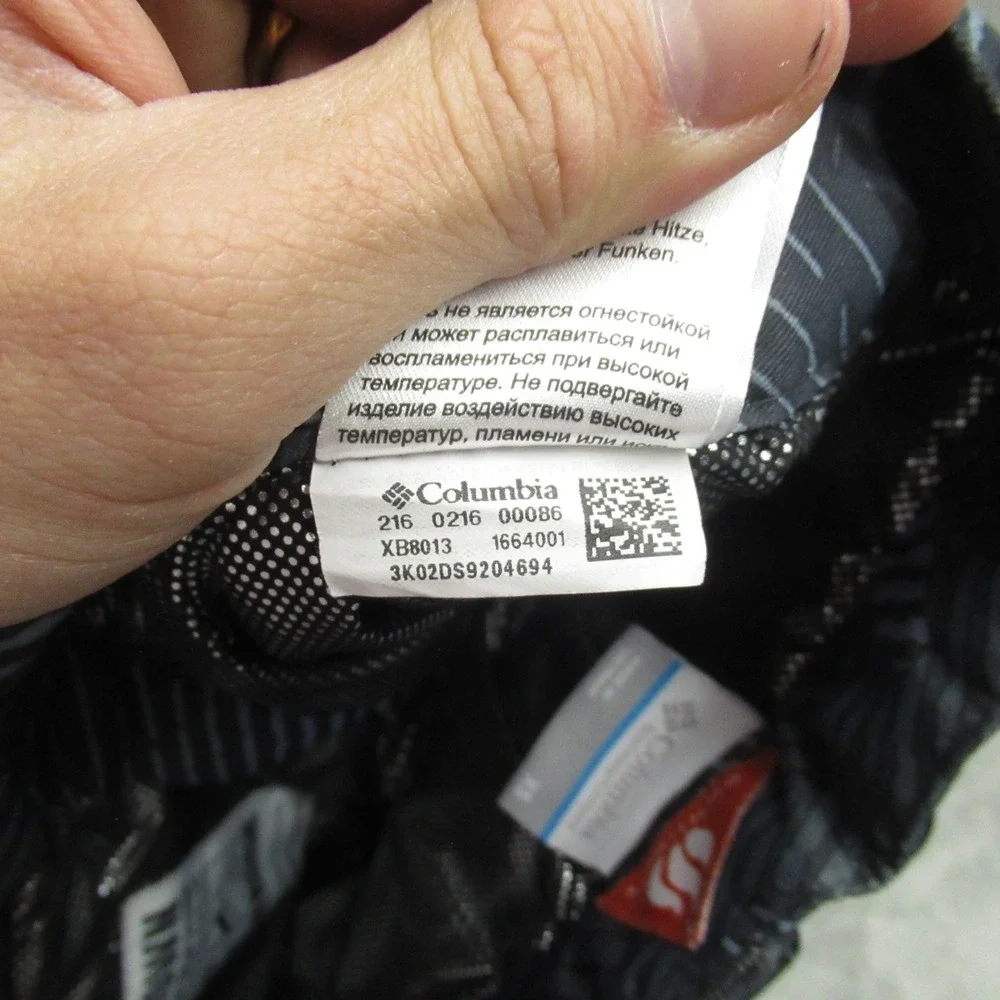 Columbia Snow Pants Youth XS Black Camo Omni Heat Winter Ski Cargo Outdoor 24x21